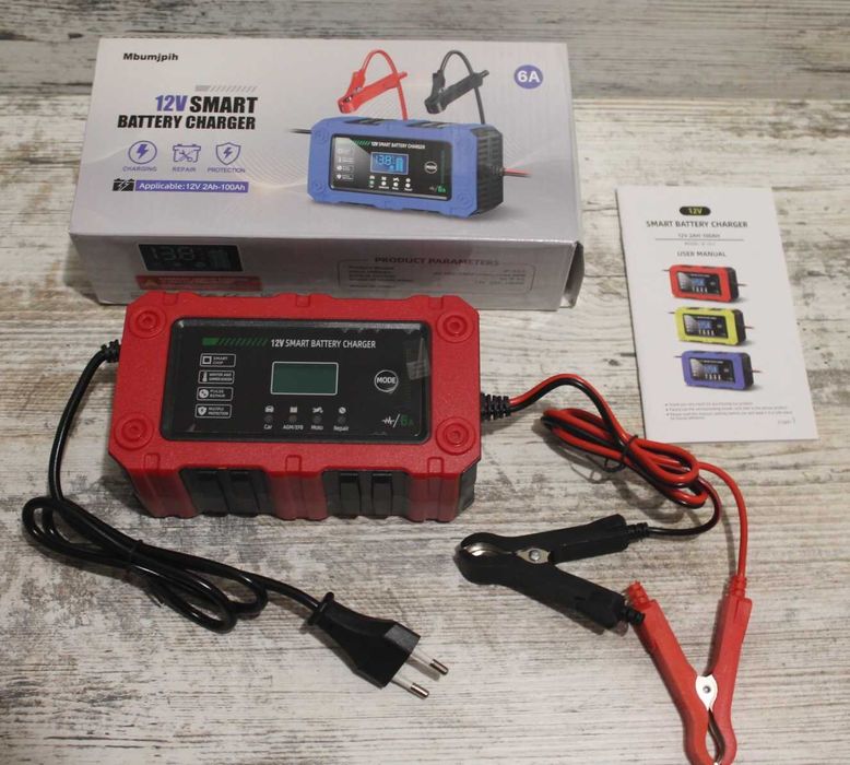 Умное зарядное устройство для аккумулятора 12V 6А