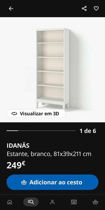 Estante IKEA modelo antigo IDANAS