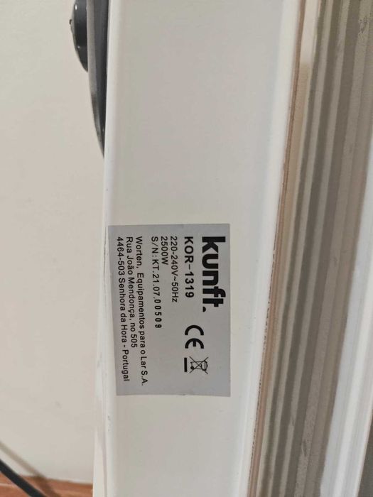 Aquecedor a Óleo KUNFT 2500 W - Branco