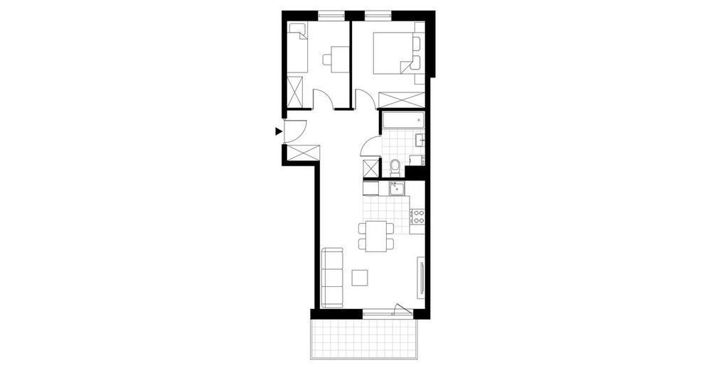 3-pokojowe mieszkanie 52m2 + balkon