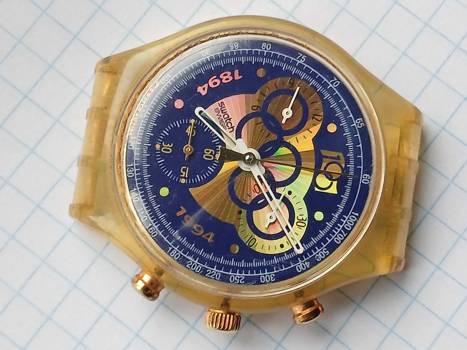 Продам швейцарський чоловічий годинник хронограф Swatch