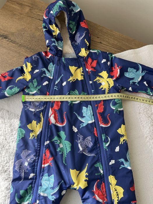 Набір дитячий комбінезон на флісі 9-12 м 74-80 р + шапка і шарф