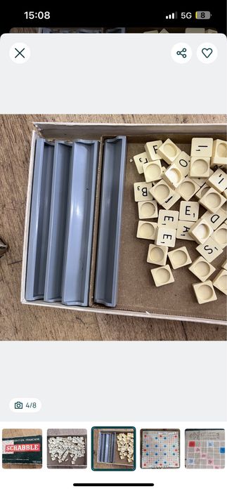 Jogo Scrabble Edition Francaise Jeux Spear Vintage