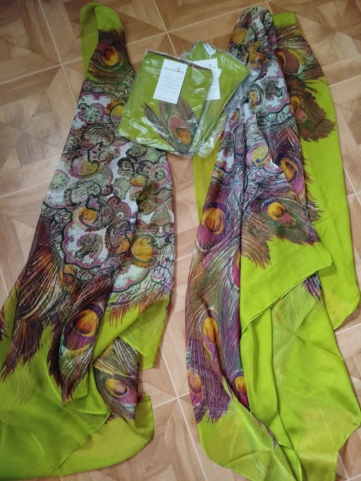 Шифонові парео для пляжу. 140×80 см