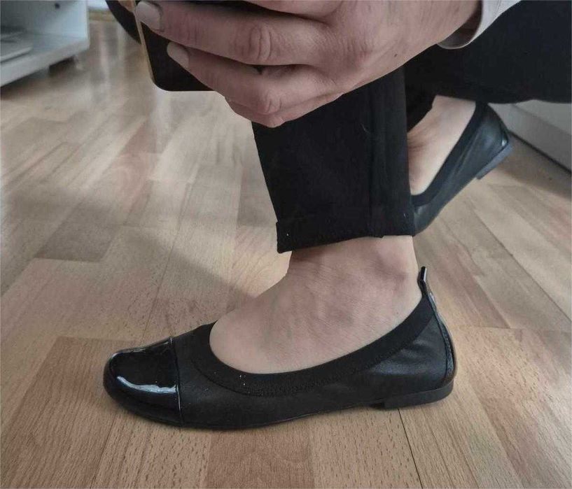 Eleganckie czarne czółenka LIDIA roz.38