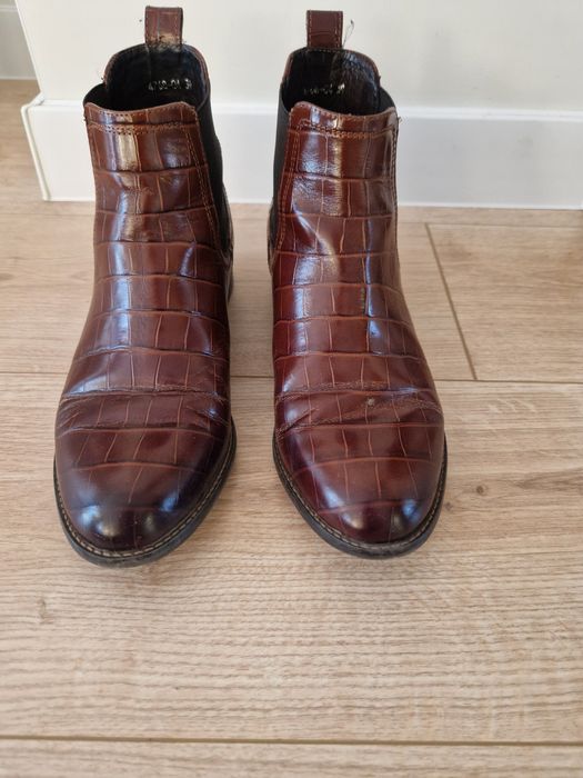 Świetne botki skórzane Gino Rossi