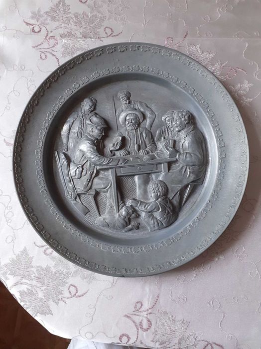 Декор панно плакетка " Картежники "