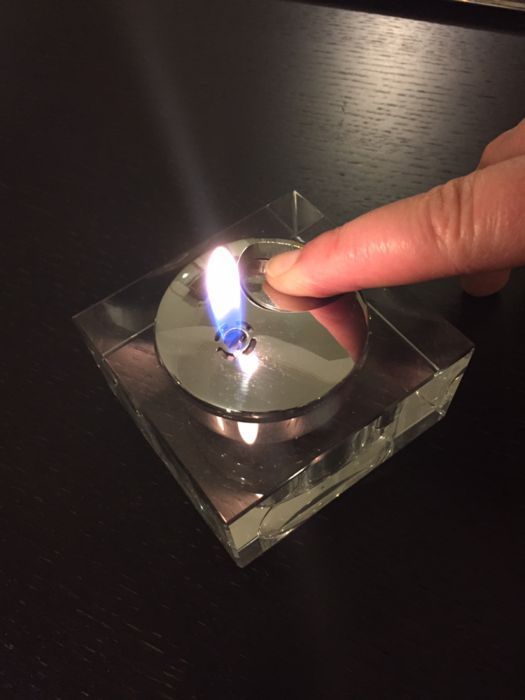 Cinzeiro e Isqueiro CRISTAL NOVO