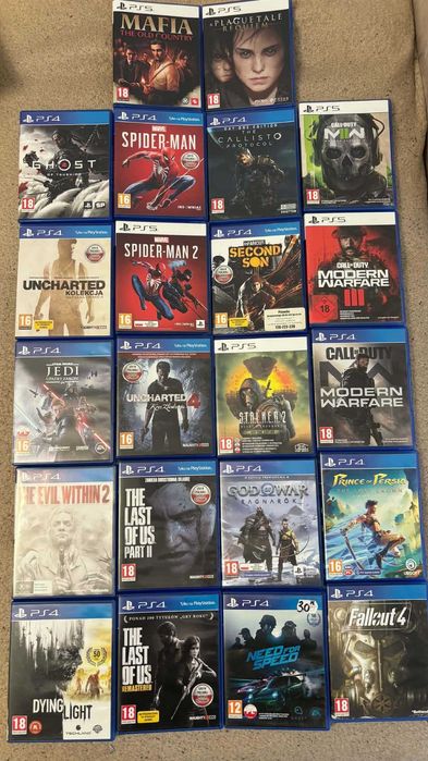 Gry na PS4 i PS5 w stanie idealnym
