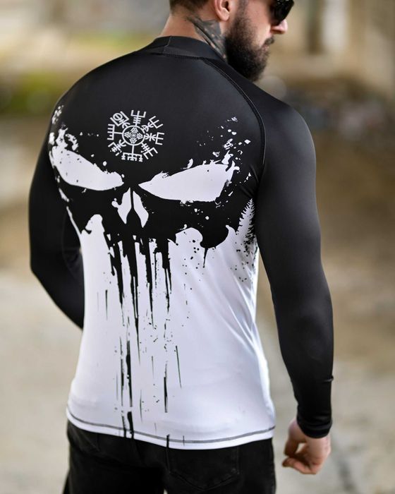 Рашгард мілітарі Punisher Vegvisir чоловічий — без передоплати