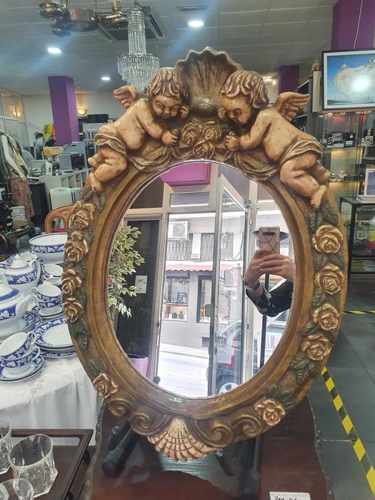 Espelho em Marfinite Vintage