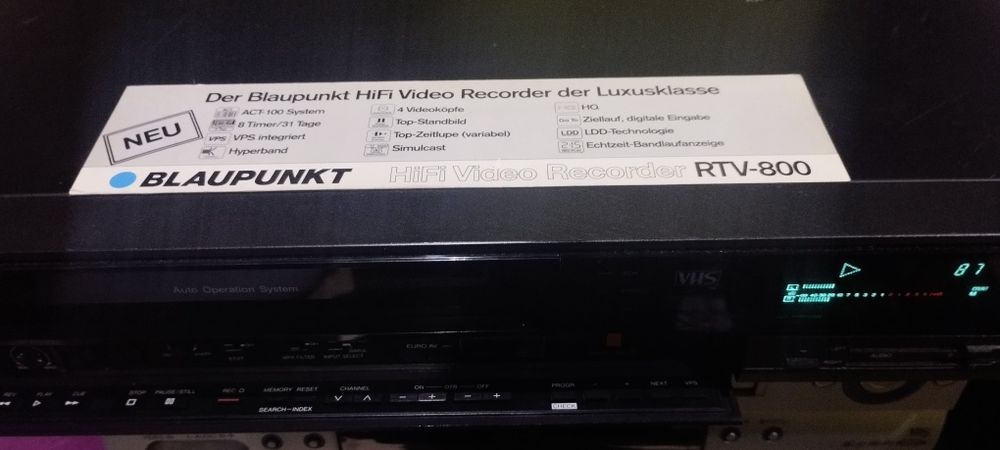 Magnetowid Blaupunkt RTV-800 Stereo
