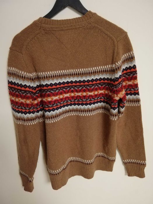 sweter wełniany Tommy Hilfiger M 38 brąz