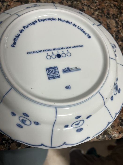 Colecao de pratos Nossa Senhora dos Mártires- expo 98
