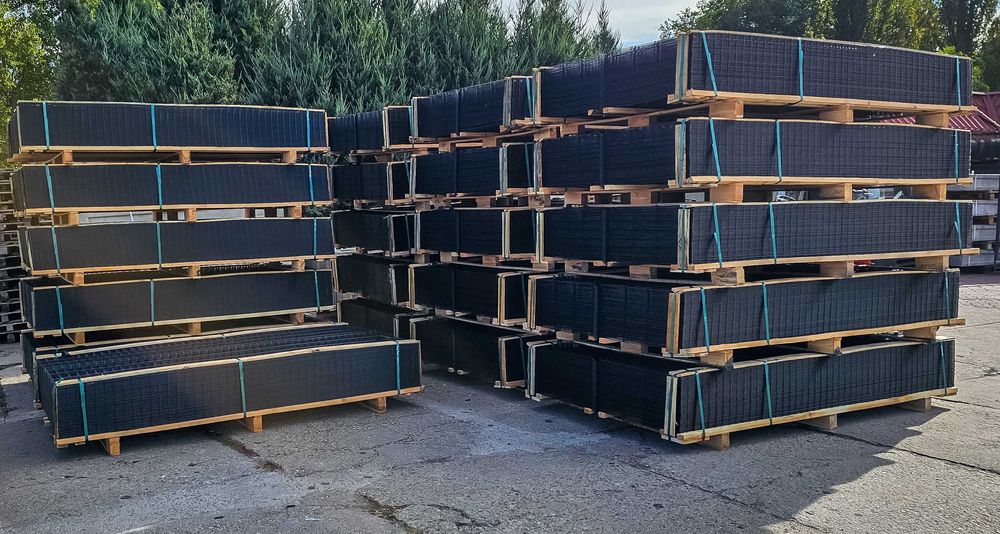 Ogrodzenie panelowe fi 4 1,53 m, KOMPLET, Panele Ogrodzeniowe, panel