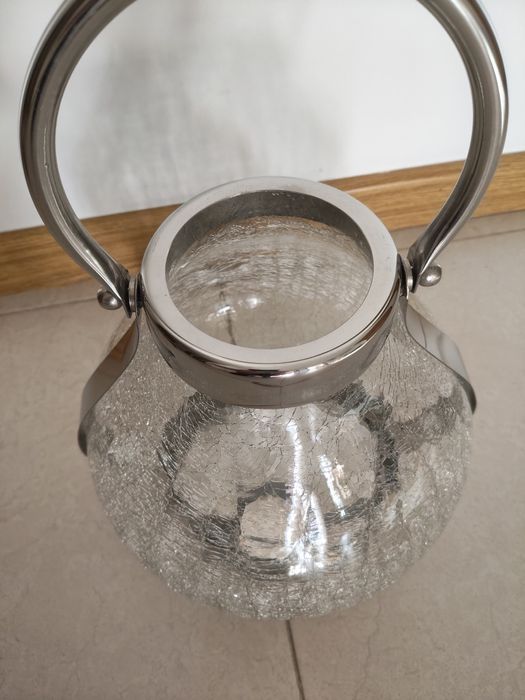 Jarra com efeito craquelado altura 40 cm x 25 cm diâmetro impecável