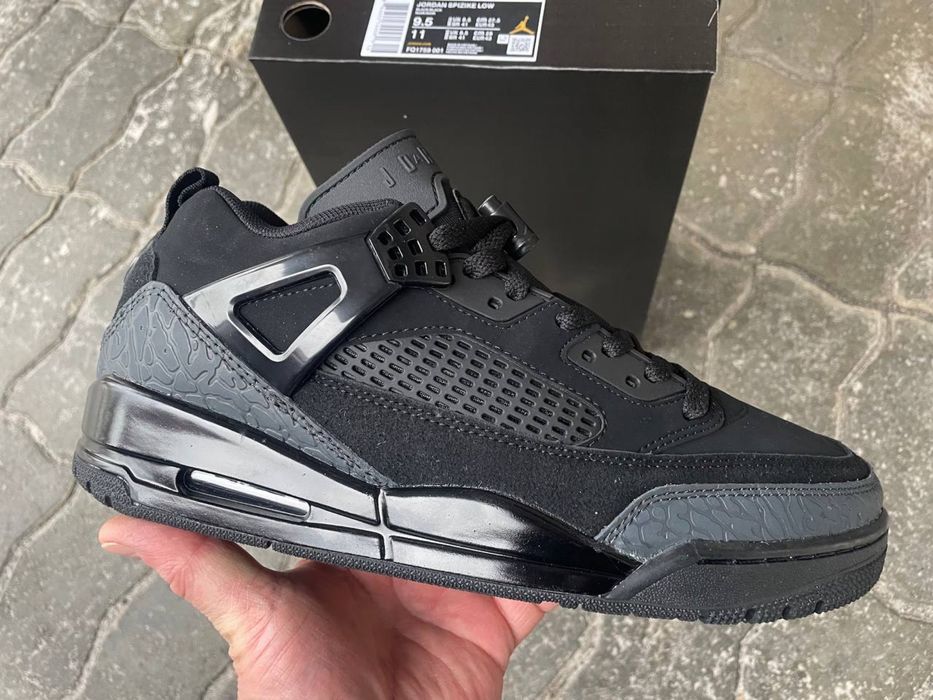 Jordan Spizike low black cat в наявності 41-45