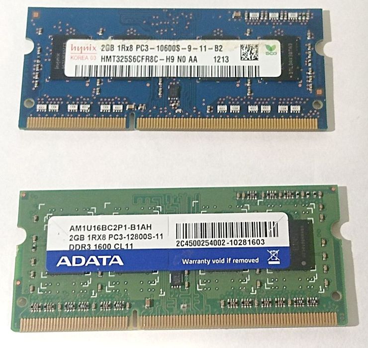 Пам'ять DDR3 2GB