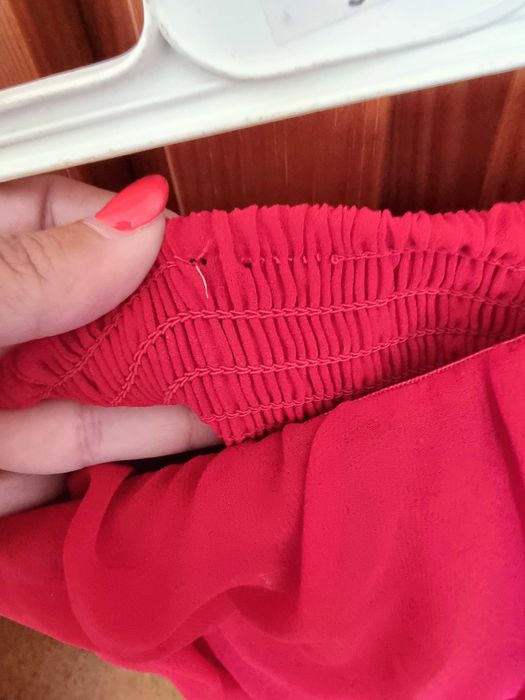 Vestido cai-cai comprido vermelho Stradivarius, tam S - nunca usado