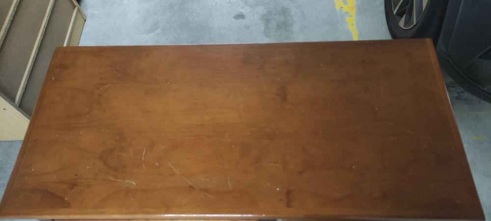 Mesa secretaria de madeira + cadeira