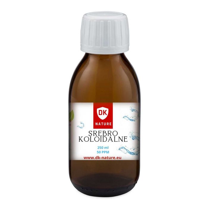Srebro Koloidalne 50 ppm 250 ml czysta zawiesina nano wysoka jakość