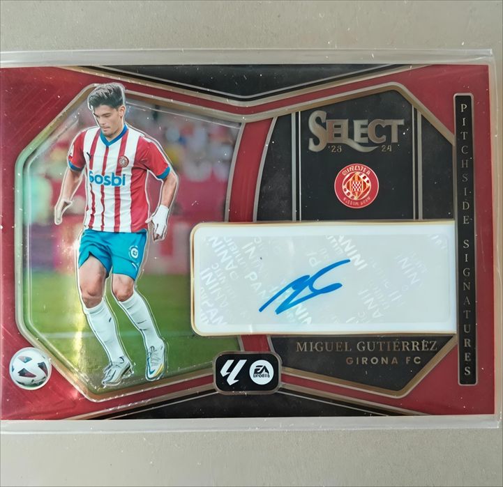 Carta Miguel Gutierrez Assinada Panini Prizm Red