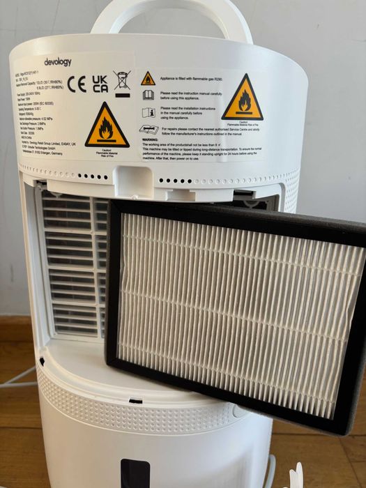 Devology osuszacz 12 l/dzień aplikacja WiFi zbiornik na wodę 3,2 l