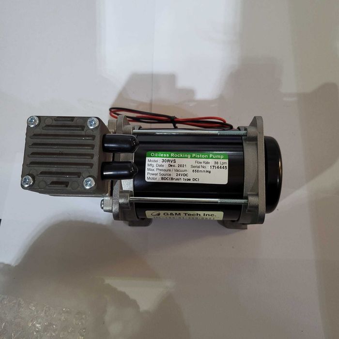 Pompa próżniowa jednosekcyjna sucha 30l 12V/24V przyssawka chwytak