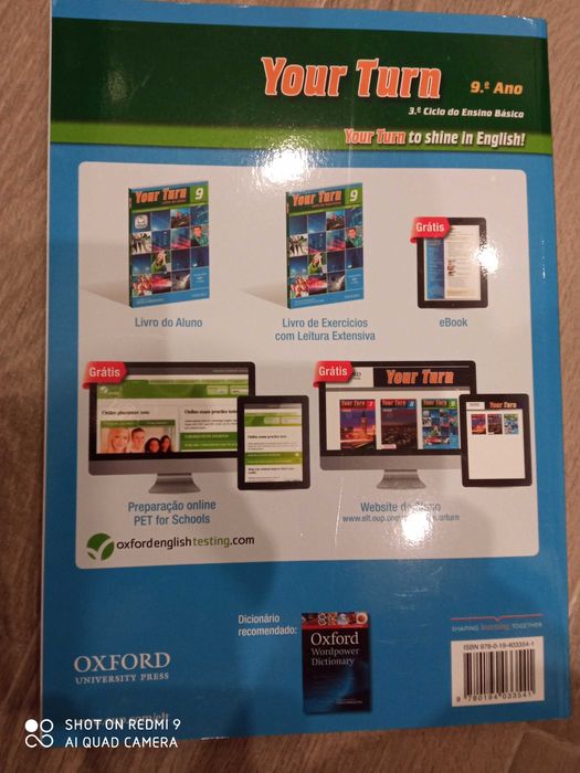Livro de exercícios Your Turn 9. Ano