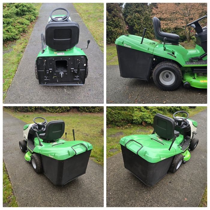 Traktorek kosiarka Viking Stihl 17,5KM B&S pompa oleju hydro + PŁUG