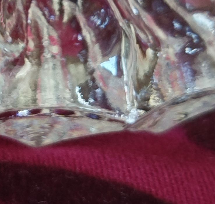 Kryształowa popielniczka z PRL