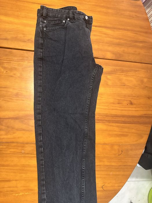 Calças pretas pull & bear standart fit,42