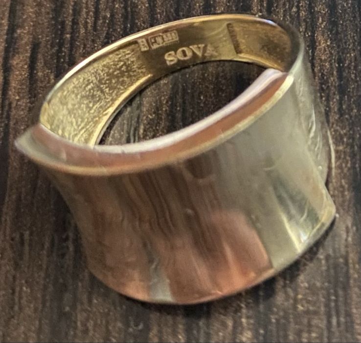 Каблучка жовте золото бренд Sova 16.5 розмір