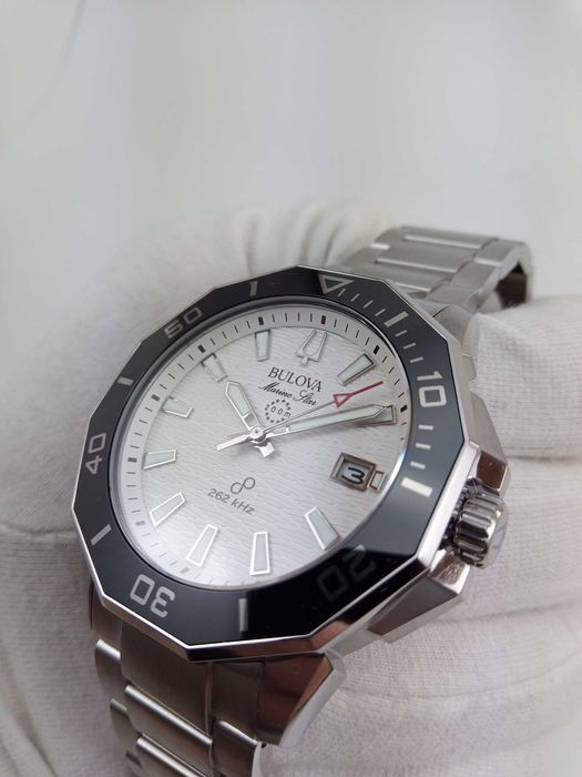 Мужские часы Bulova Precisionist Marine Star 96B426 точность колебаний 262 кГц, сапфир