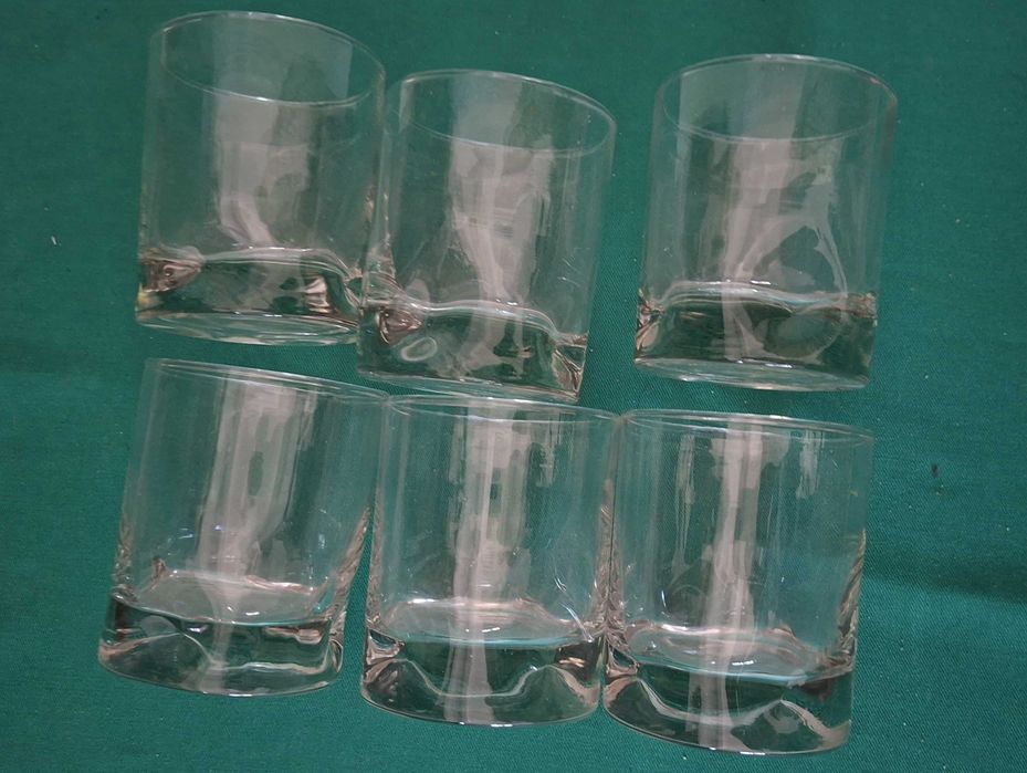 6 Copos de Whisky antigos