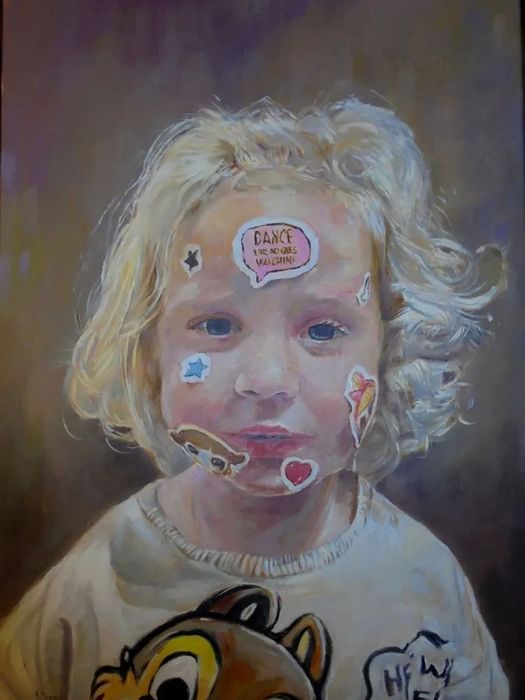 Portret olejny malarstwo artystyczne