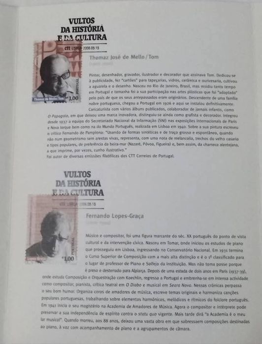 Vultos da História e da Cultura Portuguesa - 1.º grupo - Pagela