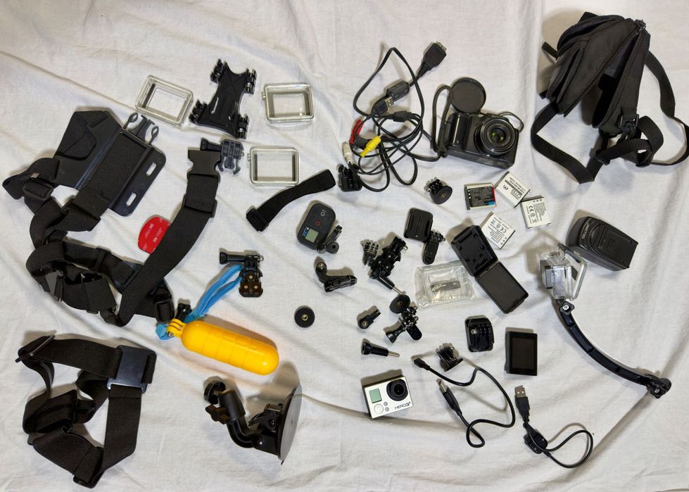 GoPro 3 e acessórios