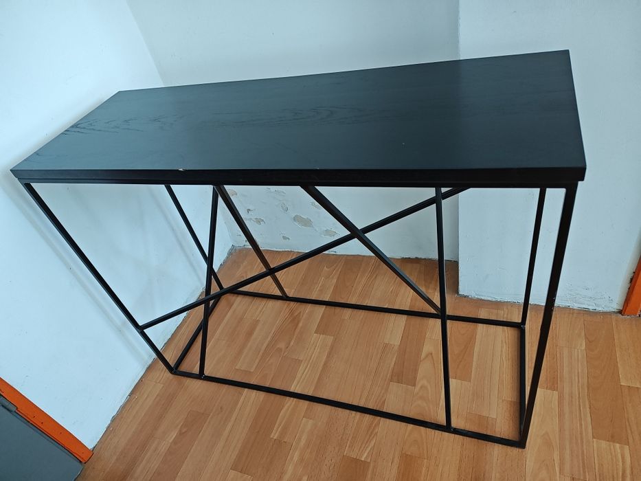 Konsola LOFT blat dębowy