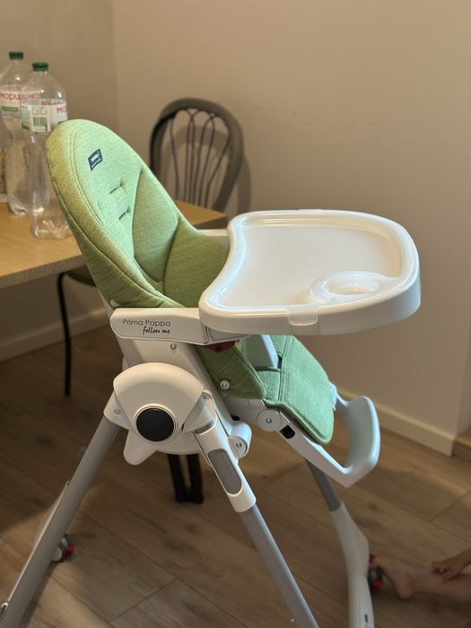 Стільчик для годування Peg Perego Prima Pappa Follow Me Wonder салатовий