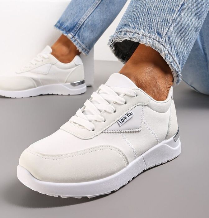 Adidasy trampki sneakersy kremowe damskie nowe