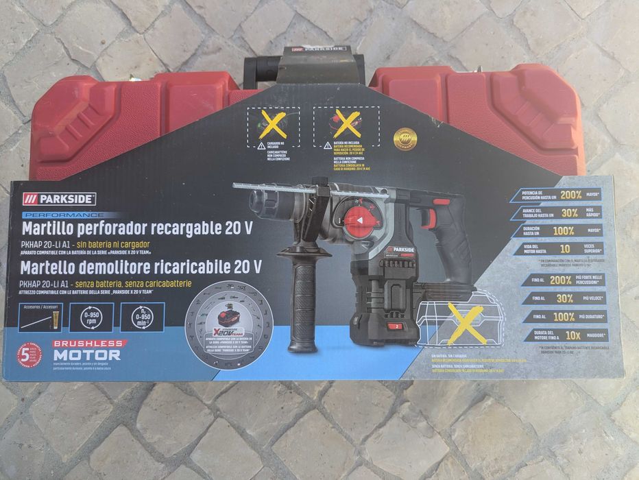 Parkside martelo combinado novo