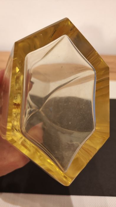 Karafka Art Deco, stare szkło, Czechosłowacja