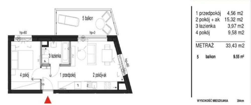 Nowe 2 pokoje | Balkon | Garaż podziemny | Bez PCC | Bezpośrednio - Więcej