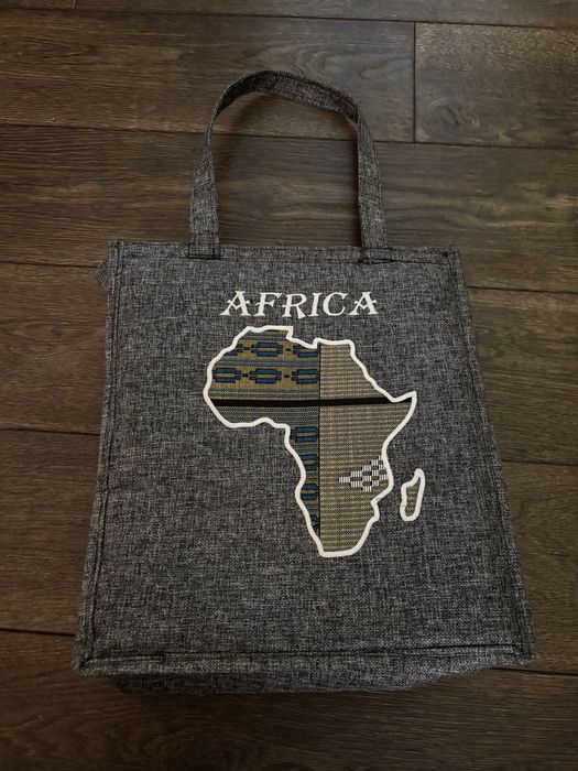 Szara Torba z Kenii z Mapą Afryki