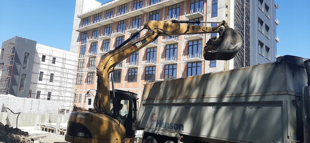 Екскаватори масою 5-22тон.Гідромолот.Ямобур.Послуги трала.