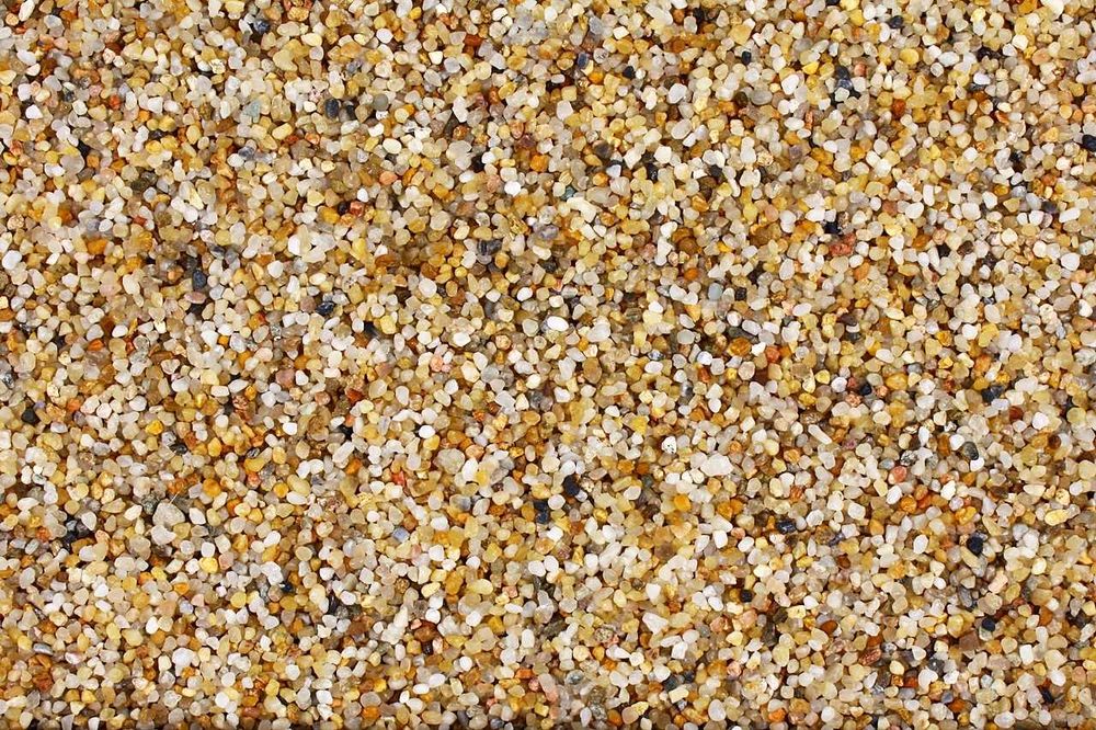 Żółty, bursztynowy piasek, żwirek kwarcowy do akwarium 1-2mm 25kg