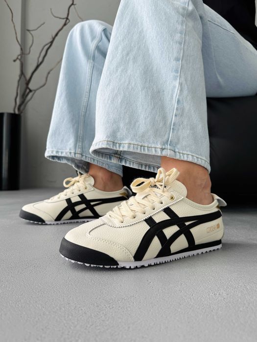 Кросівки Asics Onitsuka Tiger Mexico Black/Beige premium | Кроссовки Асикс жіночі