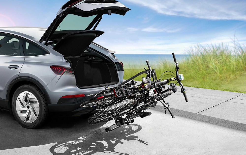 Bagażnik EUFAB TECDC1 na 2 rowery eBike uchwyt na hak dynamiczny LED