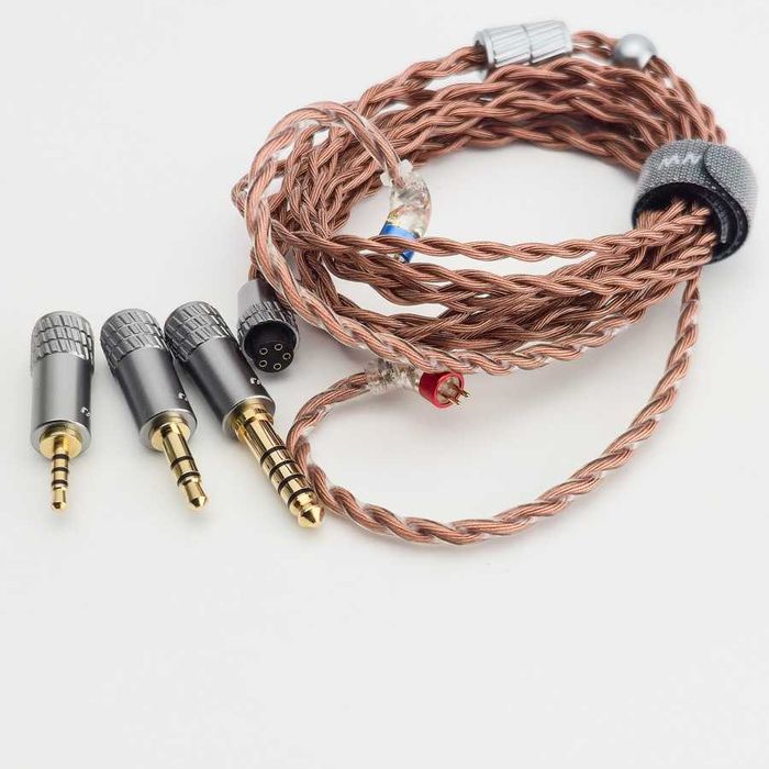 Kabel słuchawkowy CVJ VS400 modułowy 4.4mm zbalansowany + 3.5mm + 2.5mm na 2 PIN 0,78 mm - NOWY